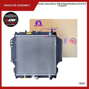 18051 Suzuki Jimny Sierra 2DR Softtop/Hardtop SJ410/413 Radiator Assembly M/T 375x378x26mm 17700-83102 (Polar)