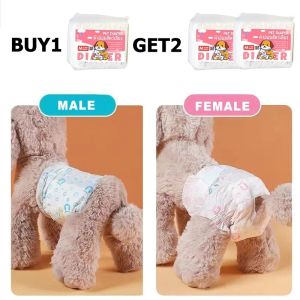 12-36pcs Belt Kencing Pee Pad Pet Dog Cat Disposable Diaper Absorbent Leak-proof Male Female Nappies Physiological Pants