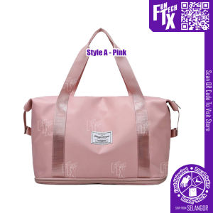 FunTechX Large Capacity Storage Folding Bag Travel Bags Tote Carry On Luggage Handbag Waterproof Duffel Women Shoulder Bags