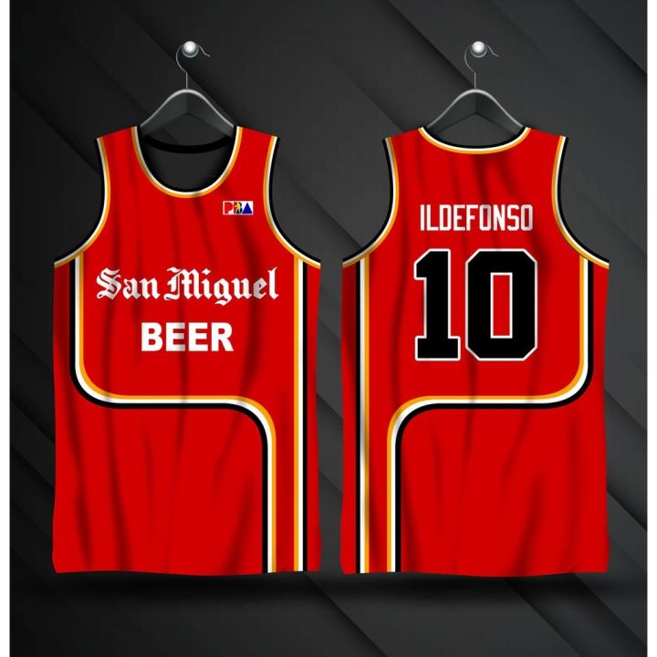 PBA RETRO JERSEY SAN MIGUEL BEERMEN JERSEY DANNY ILDEFONSO 10 ...