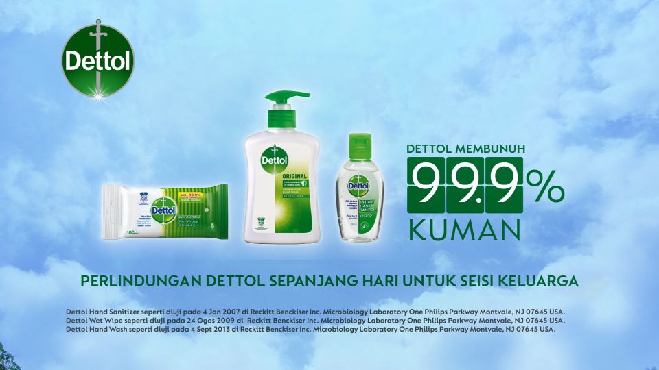 Dettol Hand Sanitiser Original 200ml/200ml x5 [Rinse Free & Non-Sticky]