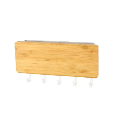 【SG Seller】Wooden Key Holder Wall Hook Japanese-style Keys Storage Wood Hanging Car Keys Hook Entryway Miscellaneou Hanger