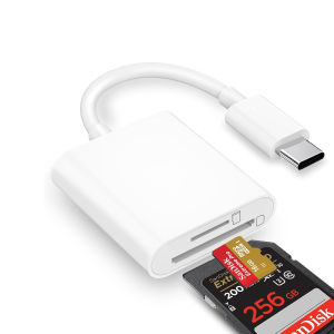 USB-C to SD Card Reader USB Type C to SD / TF Card Camera Reader Adapter Compatible with iPad Pro 2018 Macbook ProGalaxy S10/9Mate20 and More USB C Devices