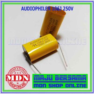 Elco Audiophiler 106 -Kapasitor 10 Uf 250V - Kapasitor Tweeter 2 pcs