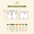 CUIT Baby Setelan Kerah Anak Perempuan Daisuki Button Set - LDA. 
