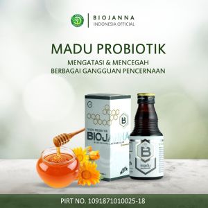 MADU PREBIOTIK BIOJANNA (165ml) Madu Lambung Madu Maag Madu Kesehatan Atasi Gangguan Pencernaan Maag Asam Lambung