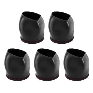【IN STOCK】5Pcs Universal Wheel Anti-slip Foot Pad Feet Pads Floor Protectors Computer Chair Rollers Fixer Wheel Protector Table and Chair Leg Cover Pulley Chair Foot Cover