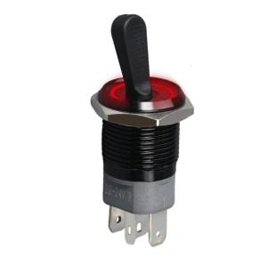 Sturdy Metal Toggle Switches With Multiple Position Designs and LED Light Portable for Home Appliance Panel Daily Use