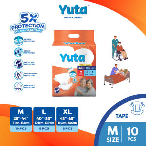 YUTA Adult Diapers Tape | Lampin Dewasa | M10/L8/XL8 (1 Pack)