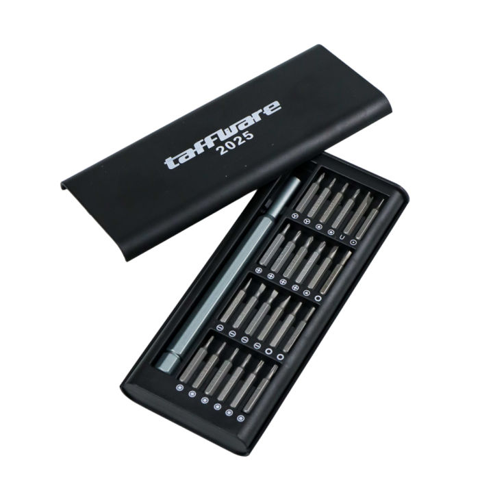 Taffware Obeng Set Premium Magnetic Bits 24 in 1 - 2025 - Black ...