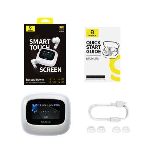 Baseus Bowie M2s Ultra True Wireless Earphones Bluetooth 5.4 Headphone Intelligent Touch Screen -52dB Noice Cancellation