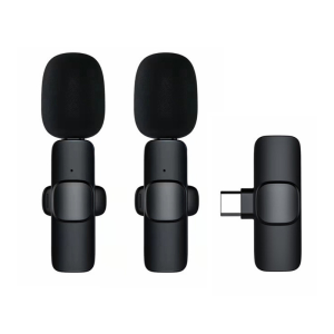Kebidumei Micro Không Dây Mic Lavalier Mini 2.4GHz Mic Phỏng Vấn Giảm Tiếng Ồn Cho Điện Thoại Thông Minh Loại C Ghi Âm Phát Sóng Trực Tiếp Ngoài Trời
