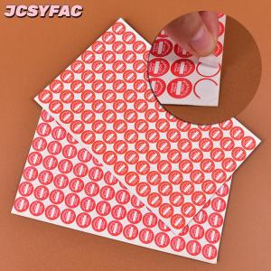 JCSYFAC 208PC 10mm bảo hành dễ vỡ con dấu nhãn dán phổ bảo đảm khoảng trống nhãn dán