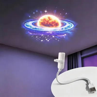 【Best Seller】Galaxy Star Projector Night Light USB Portable LED Bedroom Car Mini Lamp