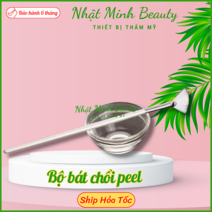 Bộ bát chổi Peel | Bát peel thủy tinh nhựa chổi peel cán ngắn cán dài | Bát cọ peel