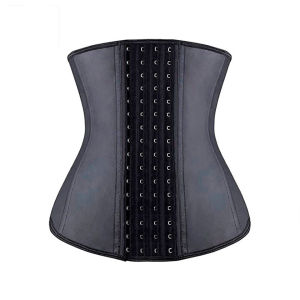 Latex Waist Trainer 9 Steel Bone WomenS Binders And Shapers Slimming Sheath Flat Belly Colombian Girdles Sculpting Body