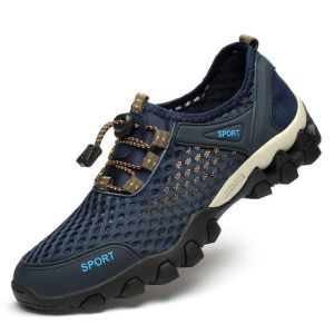 Sepatu Gunung Pria Hiking Slip On Tahan Air Sepatu Outdoor Tracking Traveling Sepatu Pantai Laut Import Sport Shoes Jalan Jalan Santai