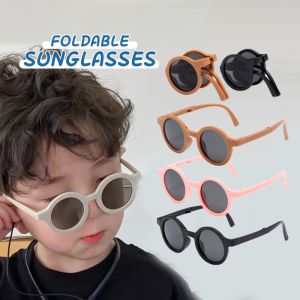 Foldable Round Sunglasses Baby Shades for Boy Girl Classic Children Eyewear Fashion Sun Glasses