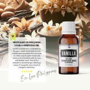 Eco Premium Vanilla Essential Oil Therapeutic Grade Steam Distilled 100% Pure Vegan Aromatherapy