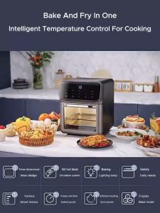 Air Fryer Oven Combo 10 In 1 16L Toaster Machine Non-stick Smokeless Airfryer For pizza bread seafood and dried fruits and vegetables