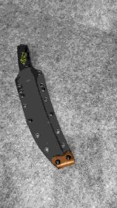 อุปกรณ์ตั้งแคมป์เดินป่า มีดพกเหล็ก D2นำเข้า. งานไฮเอนด์DRAGON KING 