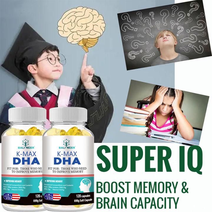 DHA Brain Supplement Enhances memory, concentration and cognition