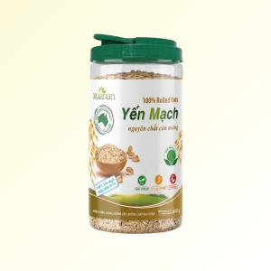 Yến Mạch Nguyên Chất Cán Mỏng Xuân An [ko đường] Hộp 800G [cán dẹt]