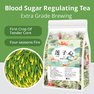 Artisan Lotus Seed Herbal Tea Hand-Harvested Premium Grade Natural Sleep Aid Stress Relief Elegant Gift Tin