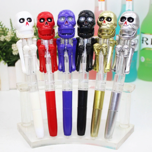 Cartoon Ballpoint Pen Halloween Skull Pen Funny Writing Pen Halloween Party Supplies
