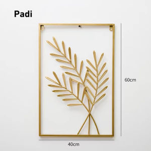 Modern Living Room Wall Decoration Metal Leaf Wall /Hiasan Dinding Besi Metal Metal Leaf Wall Art Decor
