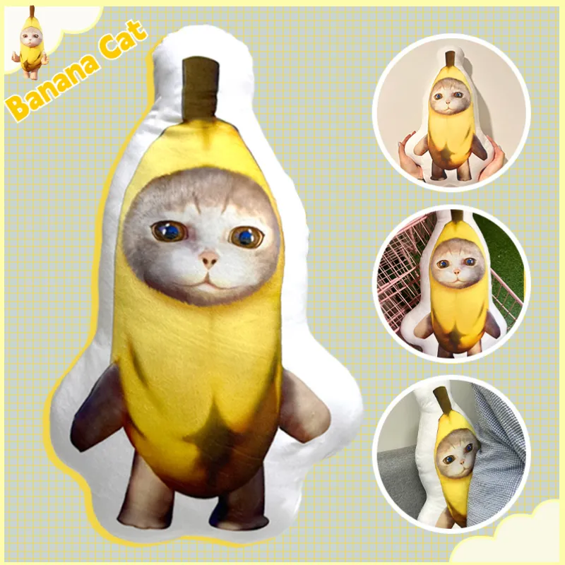 Cat in outlet a banana plush