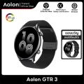 Aolon GTR3 นาฬิกาอัจฉริยะ 1.43'' จอ AMOLED HD แบบเปิดตลอดเวลา รับสาย WhatsApp เครื่องตรวจสอบอัตราการเต้นของหัวใจ 110+ โหมดกีฬา ระดับกันน้ำ แบตเตอรี่ใช้งาน 120 ชั่วโมง. 