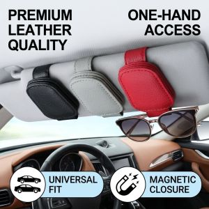 Car Glasses Clip Sunglasses Clip Sun Visor Organizer Personality Design Car Sunglasses Holder Auto Accessories Vehicle Interior Storage Clip For Glasses Sun Visor Clip Car Organizer