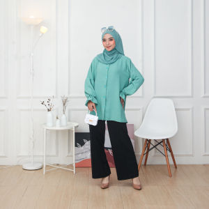 BAJU ATASAN WANITA CRINGKEL AIRFLOW/KEMEJA FULL KANCING BISA UNTUK BUSUI/ATASAN TERBARU BISA BAYAR DITEMPAT