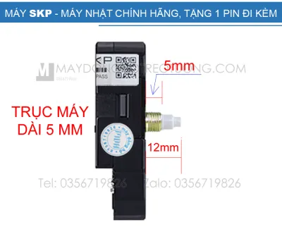 Máy đồng hồ treo tường Nhật SKP - Trục máy dài kim trôi không tiếng động (bảo hành 24 tháng)