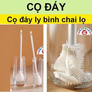 Cây Cọ Rửa Ly Cốc Cọ vệ sinh Bình Sữa Cây Rửa Ly Silicon Cầm Tay