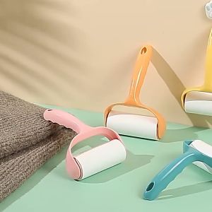 10 Rolls Lint Roller Remover Portable Pet Hair Dust Sticky Roller for Clothes Sofa