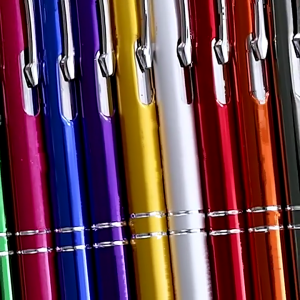 10Pcs Bút bi kim loại Văn Phòng bút ký bút bi có đầu bấm Refillable Viết Smoohtly Quà Tặng Doanh Nghiệp Bút