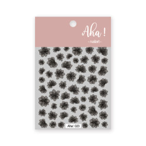 Nail Stickers Transparent White Flower Star Moon Nail Art Sticker Adhesive Nails Decoration AHA美甲背胶贴纸白色半透星月亮白云花朵小图案指甲贴