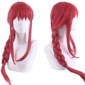 Anime Chainsaw Makima Cosplay Costume Black Trench Shirt Tie Pants Men Women Suit Uniform Wig 3xl big size