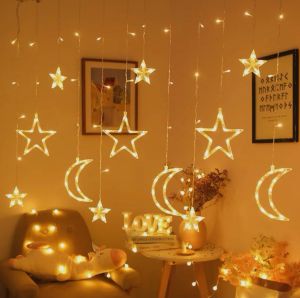 Led star lights curtain lights waterfall lights flashing lights string lights all over the sky outdoor girls room decoration lights