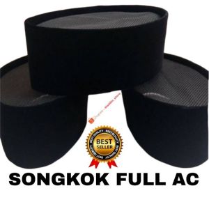 KOPIAH PECI Songkok hitam Full Ac Tinggi 11cm 12cm 13cm 14cm 15cm bahan halus tebal dan kuatharga langsung produsen Berkualitas