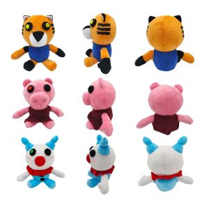 25cm 10inches Game Robloxing Piggy Plush Toy Soft Stuffed Animal Dolls Gurty Pig Clown Tiger Clowny Stuffed Toys The Killer Plush Toys for Boys Peluche