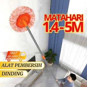 1 Set Alat Sapu Plafon Pembersih Rumah Membersihkan rak sepatu Pel Dinding Multi Fungsi pel 1.4M-5M