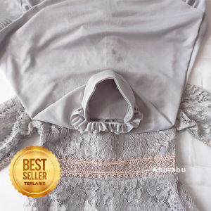 Setelan Gamis Anak Terbaru 2026 Baju Warna Sage Green Import Terlaris Dress Pesta Kondangan 3 4 Tahun Gaun Muslim Tangan Panjang Bahan Brukat Gliter Tile Soft Bahan Premium KA143