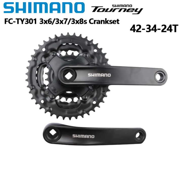 Shimano Tourney TY301 Crankset MTB 6s 7s 8s FC TY301 170mm Crank