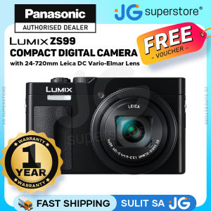 Panasonic Lumix ZS99 Compact Point & Shoot Digital Camera with 24-720mm LEICA DC 30x Zoom Lens 20.3MP MOS Sensor 4K UHD Video/Photo Recording 180° Tiltable LCD Screen Bluetooth 5.0 and USB-C Charging for Travel Photography DC-ZS99K | JG Superstore