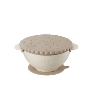 Simba Its Yummy Anti Scald Silicone Suction Bowl with Cover Lid Mangkuk makan tahan panas bayi 宝宝喂食辅食吸盘碗