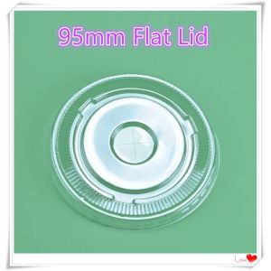 PP Cup (95mm) / Boba Milk Tea Cup / Dome - Flat Lid (95mm) / Disposable Plastic Cup