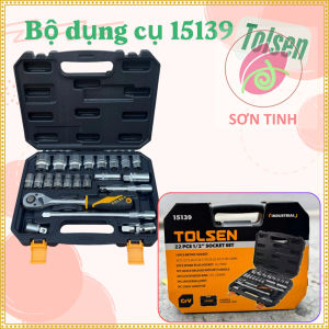 Bộ Tuýp 1/2 Inch Bộ 22 Món Tolsen 15139